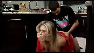 hot blonde milf with sons friend