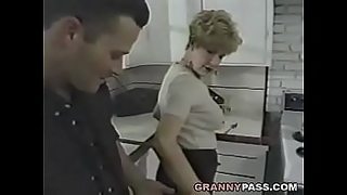 mom got force in the kitchen by mom fuck